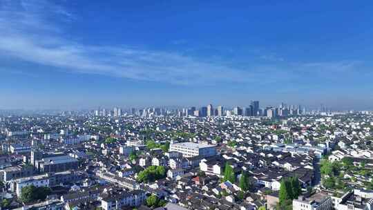 航拍苏州城市空镜
