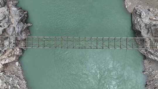 怒江铁索桥视频素材模板下载
