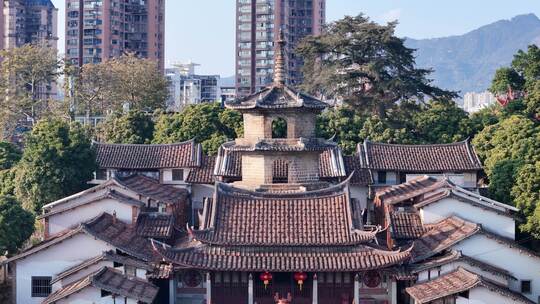 福建莆田东山报恩寺航拍