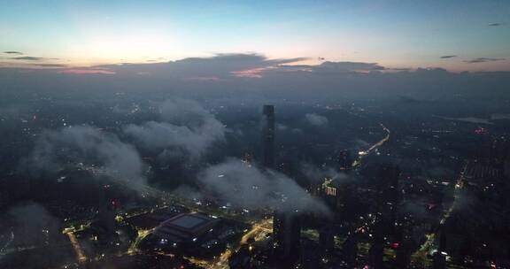 广东省东莞市云海航拍