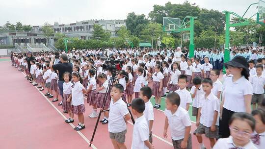 小学生开运动会视频素材模板下载