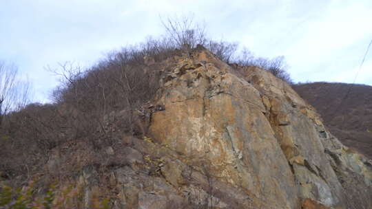 风景 沿途 高速公路 大山 秋天