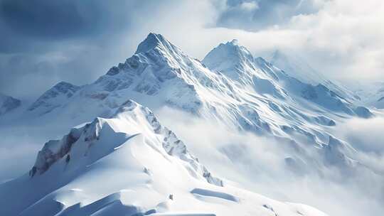 雪山高山风景