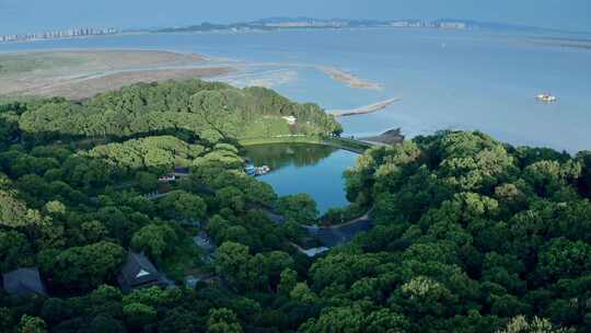 湖南岳阳君山旅游景区航拍视频