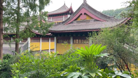 4k 佛教寺庙古建筑特写