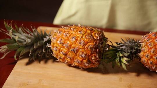 【镜头合集】整个菠萝整颗菠萝表皮
