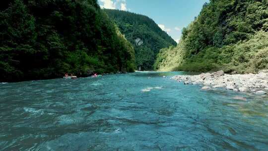 漂流探险旅游航拍
