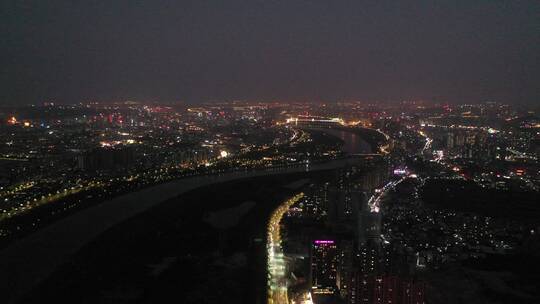 泉州夜景航拍晋江市区经济发展宣传片鲤城区