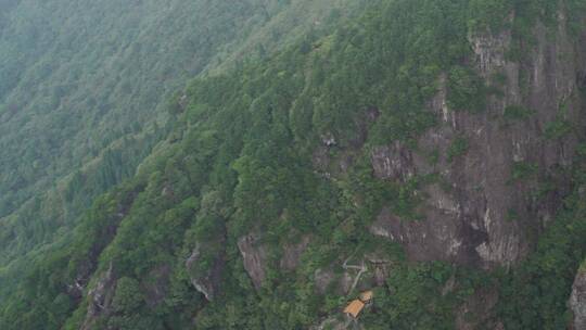 航拍武功山自然地貌石峰4k视频