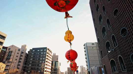 长崎，节日，日本，灯光