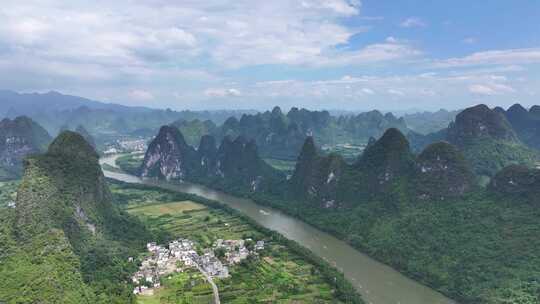 航拍风景 桂林山水 大美中国 壮丽山河