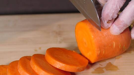 轻食制作胡萝卜素材视频素材模板下载