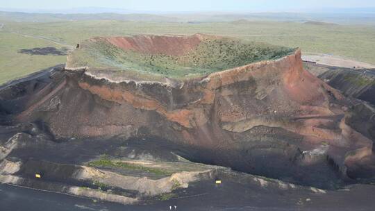 火山地质公园航拍4K