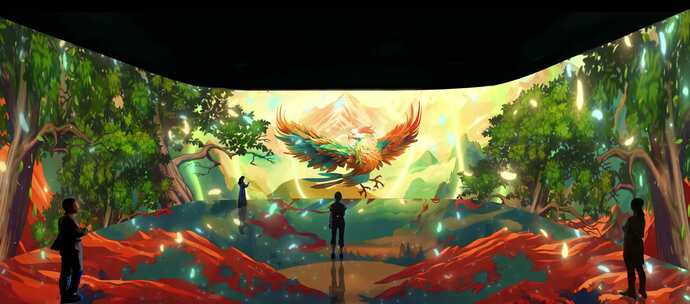 山海经-象蛇沉浸式空间效果