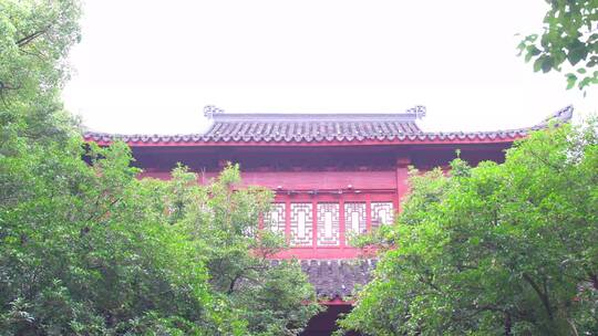 杭州吴山景区有美堂遗址4K视频素材