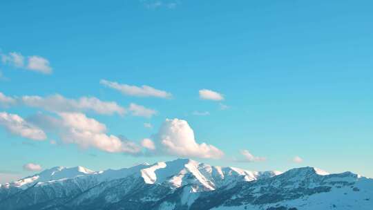 雪山山峰延时