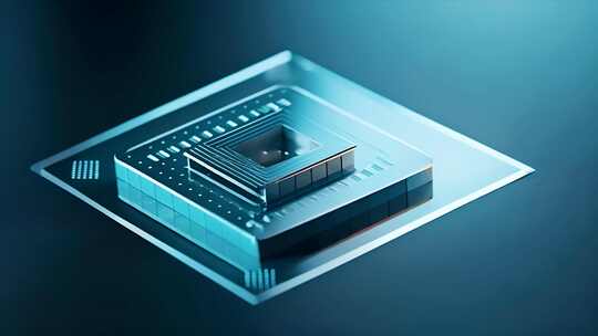 简约高级的芯片效果 高科技智能电子技术
