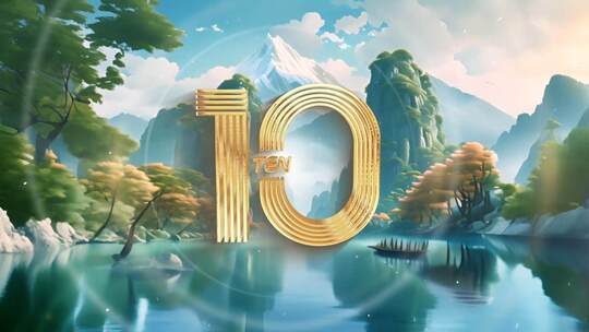 4K国潮山水倒计时开场05