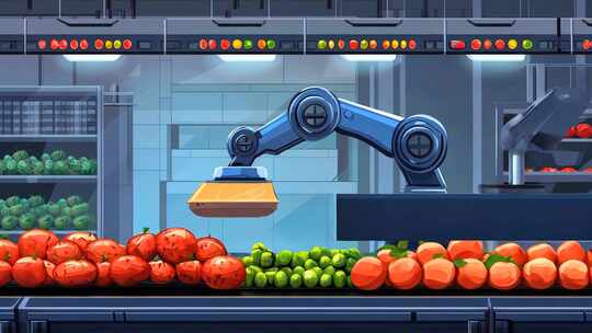 现代化工厂水果加工 智能自动化生产线工业