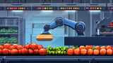 现代化工厂水果加工 智能自动化生产线工业高清在线视频素材下载