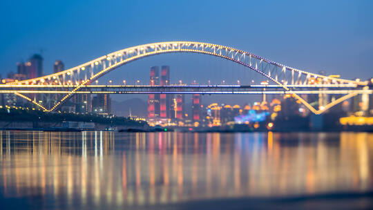 重庆朝天门大桥城市之门延时视频素材模板下载