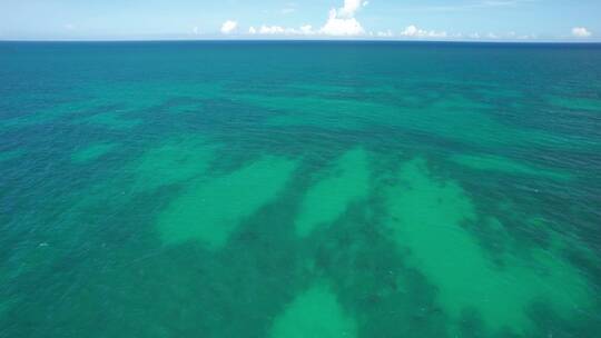 海南琼海博鳌海边玻璃海航拍