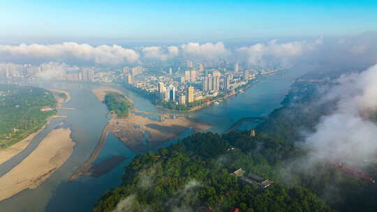 乐山市全景延时