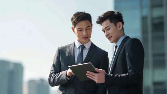 商务精英团队合作