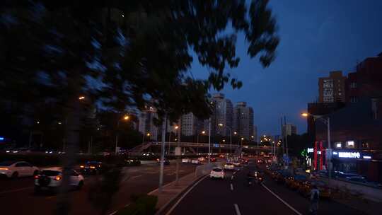 北京三环夜景视频素材模板下载
