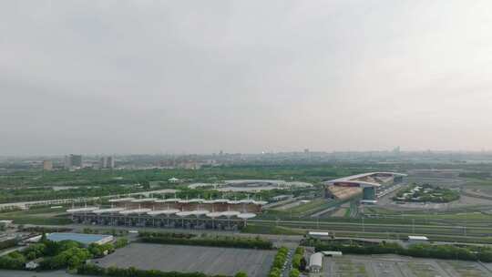 上海国际赛车场航拍2024视频素材模板下载