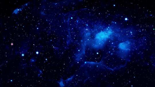 蓝色星空星河宇宙视频素材模板下载
