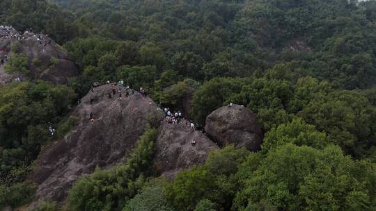 航拍西湖宝石山，保俶塔