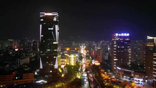 福建莆田夜景莆田商务区夜景