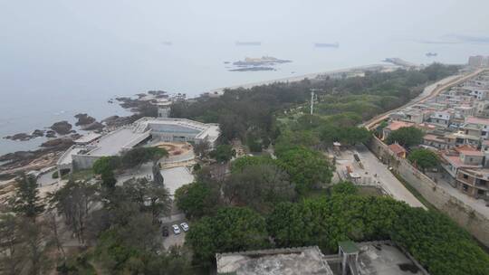 大气航拍福建闽南泉州崇武古城海岸海边风景