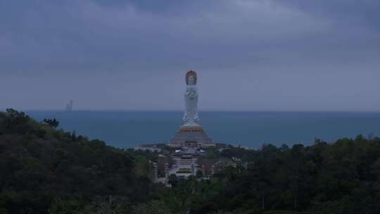 海南南海观音航拍