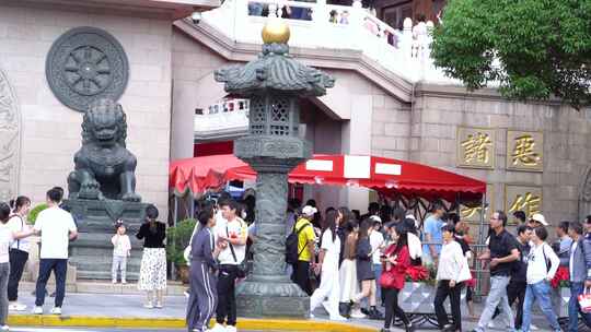 静安寺 人流 景点 十一 国庆