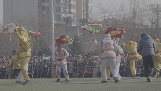 山东商河非遗鼓子秧歌春节新年喜庆热闹元宵视频素材模板下载