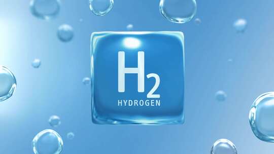 氢气与分子新能源科技3D渲染