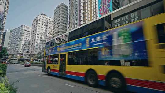 香港街头城市生活街道实拍视频
