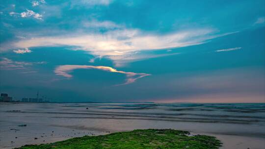 威海延时夕阳视频素材模板下载