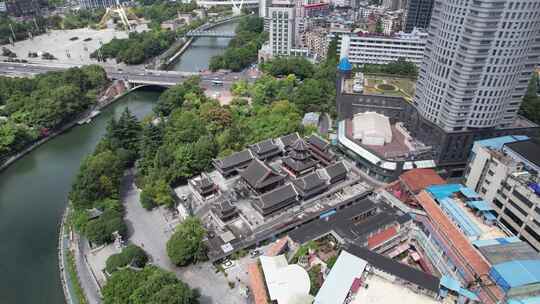 贵州贵阳城市风光航拍