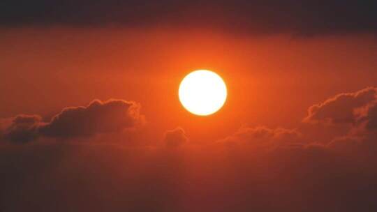 日出延时云海日落太阳升起朝阳夕阳ai素材