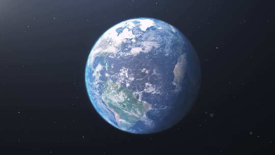 地球在太空中缓慢旋转，因为它因全球变暖而