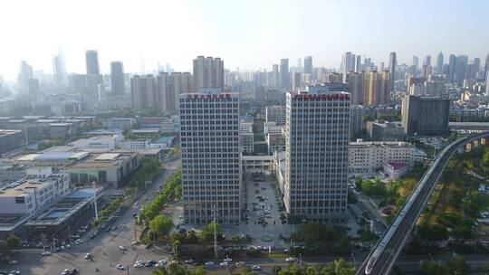武汉出版社集团大楼4K航拍