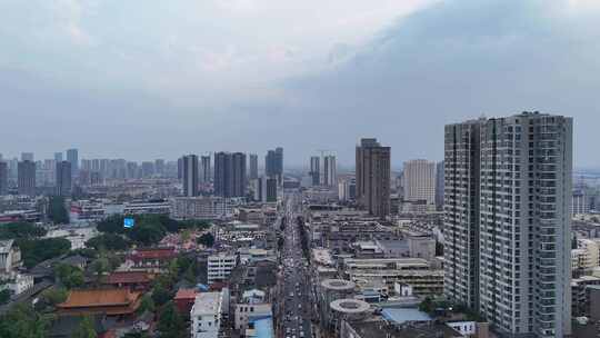 四川德阳大景德阳城市风光航拍