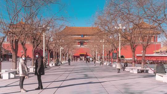 北京故宫博物馆移动延时视频