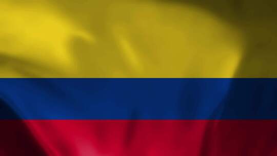 哥伦比亚国旗3D视频