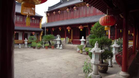 浙江绍兴乐古寺禅院建筑风景