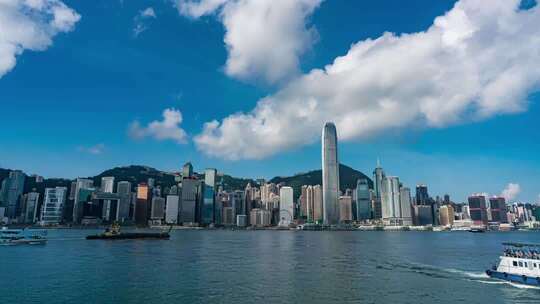 香港维多利亚港城市景观