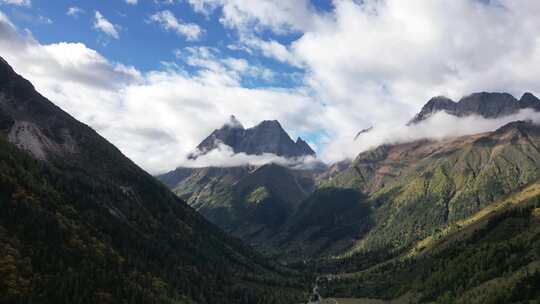 高海拔山脉航拍